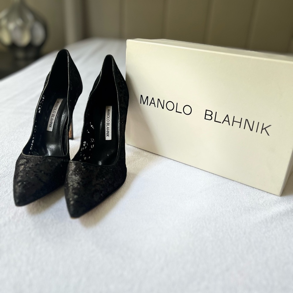 Manolo Blahnik Black Women's Shoes